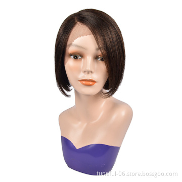 Bob Wigs Brazilian Human Hair Short Bob Lace Front Wig Pre Plucked Remy Brazilian Glueless Lace Front Human Hair Wigs